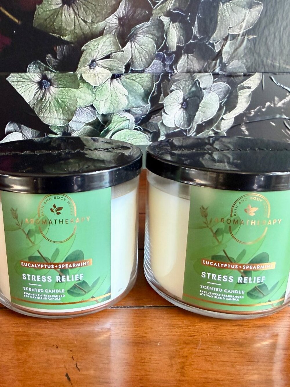 NEW 2-Pc EUCALYPTUS SPEARMINT 3-Wick Candle Bath & Body Works